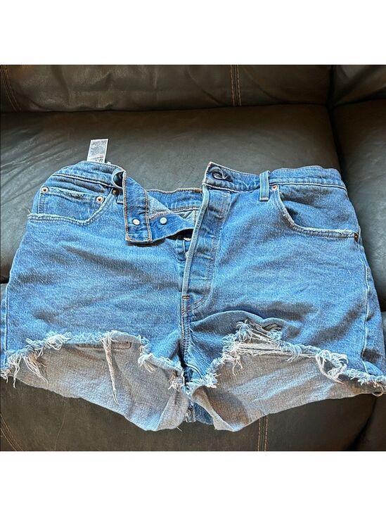 Levi's Pants - Levi's Blue Distressed Jean Shorts